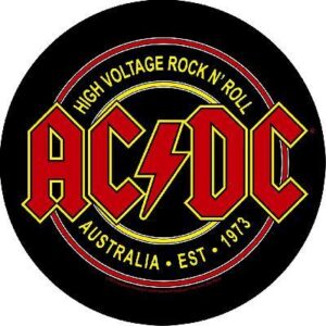 AC/DC | high voltage rock n' roll | backpatch
