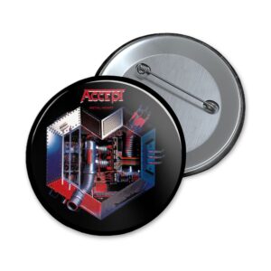 Accept | metal heart | button - 32 mm