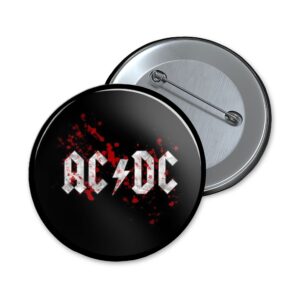 AC/DC | blood logo | button - 32 mm