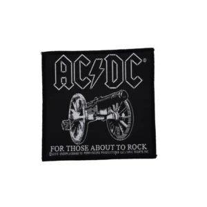 AC/DC | for those about to rock - black and white | patch (c) 2015