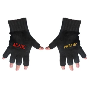 AC/DC | PWR UP logo | fingerless gloves