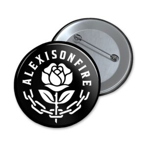 Alexisonfire | logo and rose | button - 32mm
