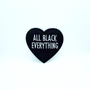 All black everything | cutout patch