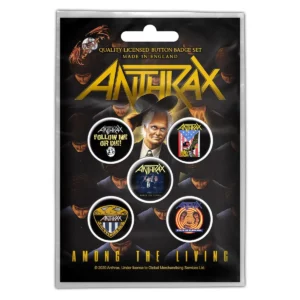 Anthrax | among the living | button set