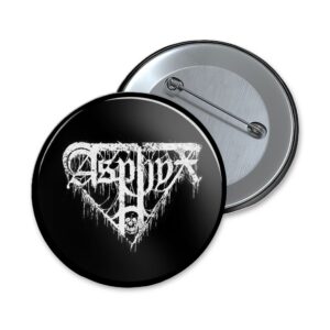 Asphyx | logo | button - 32 mm