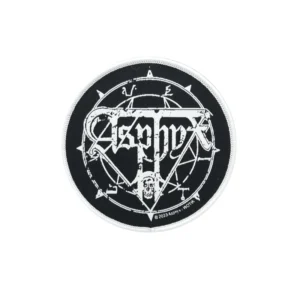 Asphyx | sigil - white border | patch