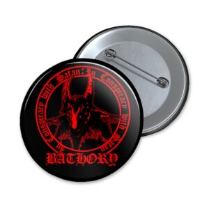 Bathroy | in conspiracy with satan | button - 32 mm