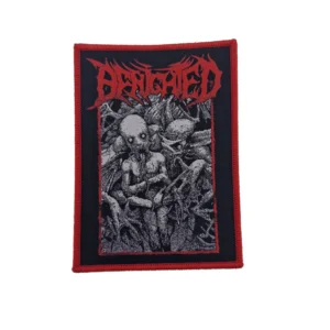 Benighted | obscene repressed - red border | patch