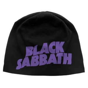 Black Sabbath | purple logo printed | jersey beanie