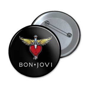 Bon Jovi | heart and dagger | button - 32 mm