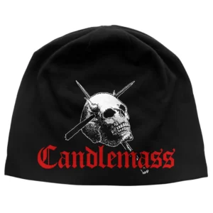 Candlemass | skull & logo | jersey beanie