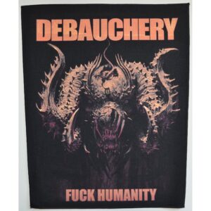Debauchery | fuck humanity | backpatch