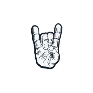 devil horns | cutout patch