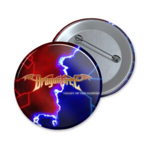 DragonForce | valley of the damned - logo | button - 32mm