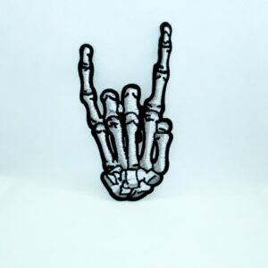 Skeletal horns up left | cutout patch