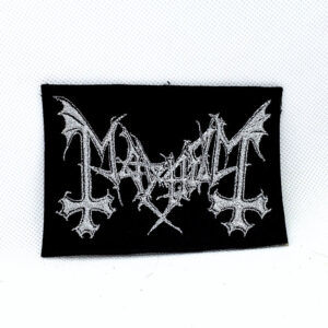 Mayhem | silver logo | patch