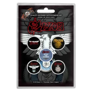 Saxon | wheels of steel | button set