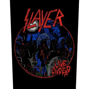 Slayer | live undead | backpatch