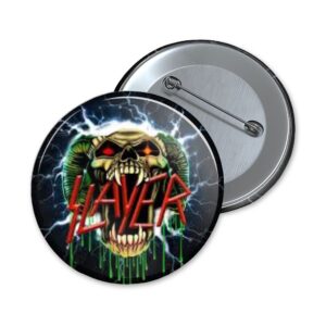 Slayer | skull logo | button - 32 mm