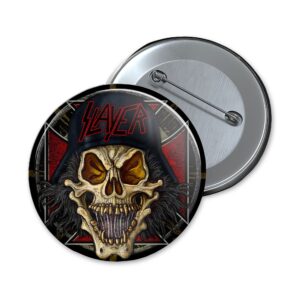 Slayer | slaytanic wehrmacht skull | button - 32 mm