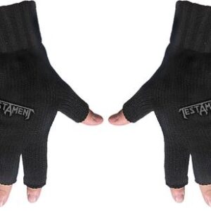 Testament | logo | fingerless gloves