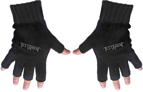 Testament | logo | fingerless gloves