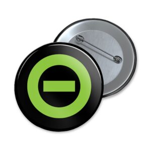 Type O Negative | negative symbol | button - 32 mm